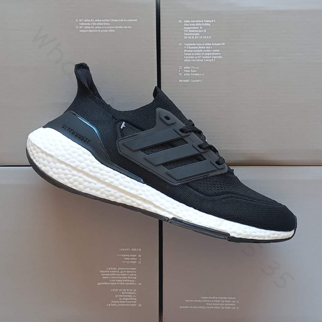 Shoes Ultra Boost Black White Sole Athletic