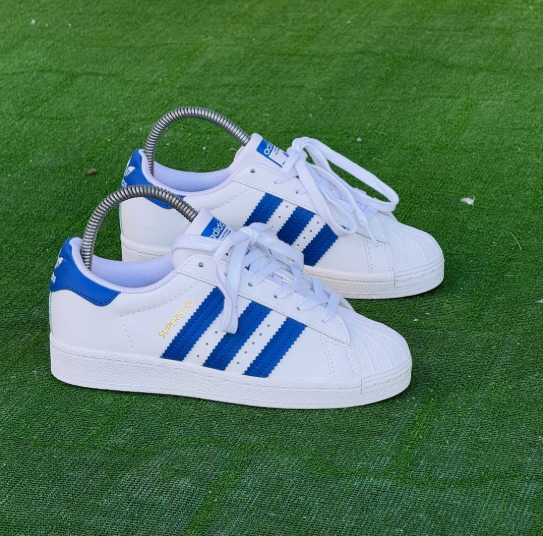 Adidas White Black Superstar Athletic Sneakers