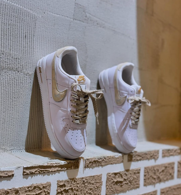 Air Force 1 Green Swirl Hand Painted