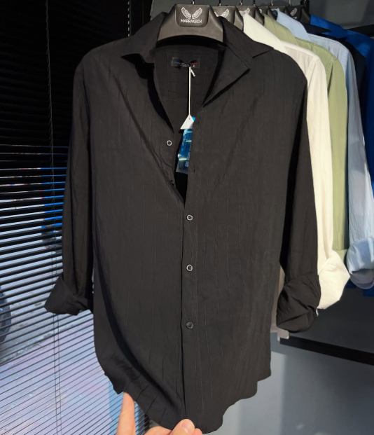 Linen Button Down Chemise Long Sleeve