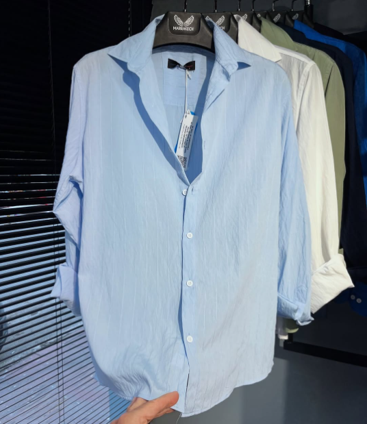 Linen Button Down Chemise Long Sleeve