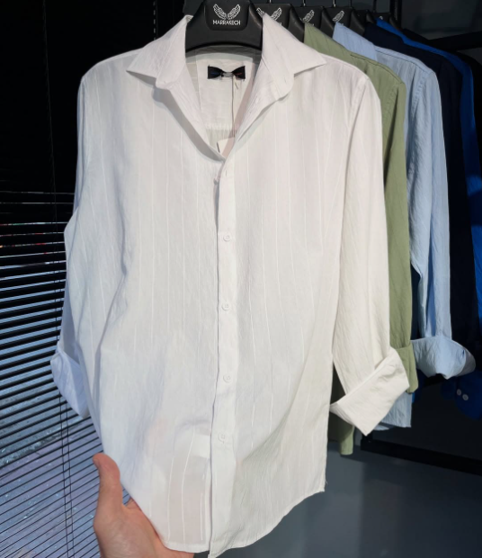 Linen Button Down Chemise Long Sleeve