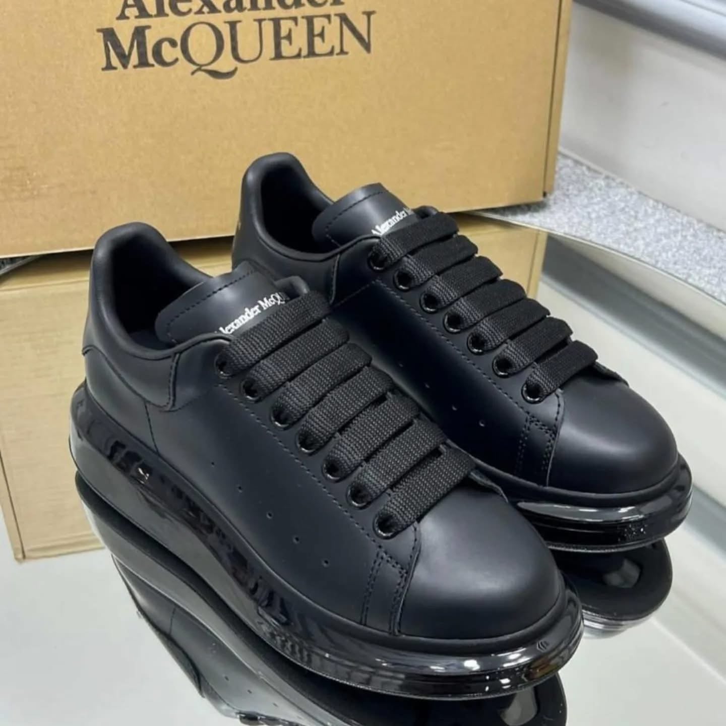 Alexander macqueen high sole walking casual shoes