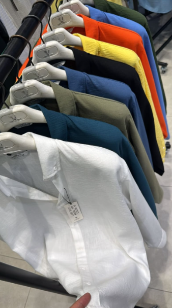 Linen Long Sleeve Chemise Button Down Cotton