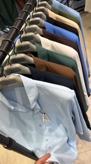 Linen Long Sleeve Chemise Button Down Cotton