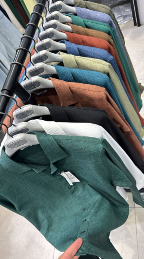 Linen Long Sleeve Chemise Button Down Cotton