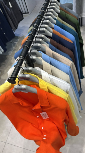 Linen Long Sleeve Chemise Button Down Cotton