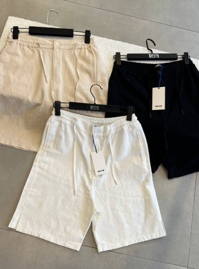 Shorts Olive Green Casual Cotton Summer