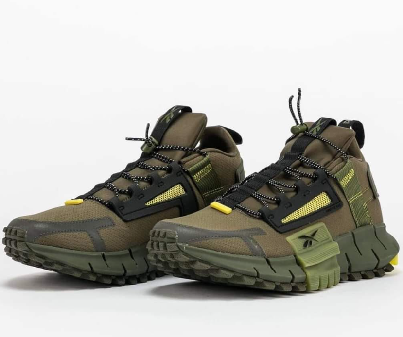 Reebok Unisex-Adult Zig Kinetica Edge Sneaker Olive, Gray