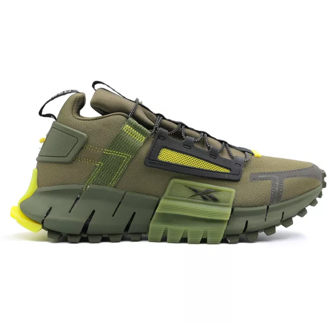 Reebok Unisex-Adult Zig Kinetica Edge Sneaker Olive, Gray