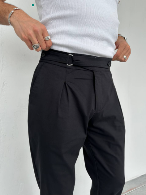 Light Grey Formal Pants Tailored Fit